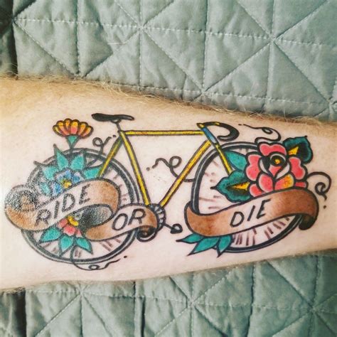 Traditional Bike Tattoo